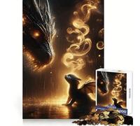 Tairn And Andarna 1000 Piece Jigsaws for Adults Puzzle Intellect Toy Relaxing Fun Quality Cut Fine Art Piece (50x75cm)