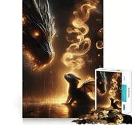 Tairn And Andarna 1000 Piece Jigsaws for Adults Puzzle Intellect Toy Relaxing Fun Quality Cut Fine Art Piece (50x75cm)