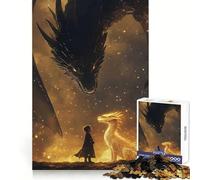 Tairn And Andarna Fourth Wing 1000 Piece Jigsaws for Adults Puzzle Intellect Toy Relaxing Fun Quality Cut Fine Art Piece (38x52cm)