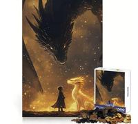 Tairn And Andarna Fourth Wing 1000 Pieces Jigsaw Puzzles for Teenagers Cognitive Toy Gentle Leisure Pattern Assembly Fine Art Piece (50x75cm)