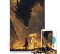 Tairn And Andarna Fourth Wing Jigsaw Puzzle for Teenagers 1000 Pieces Cognitive Toy Quiet Hobby Premium Edge (38x26cm)
