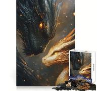 Tairn And Andarna Fourth Wing Jigsaw Puzzles 1000 Piece for Adults Mental Logic Toy Peaceful Fun Firm Cut Cherished Gift (50x75cm)