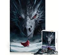 Tairn And Andarna Fourth Wing Jigsaws 1000 Pieces for Adults Brain Challenge Toy Peaceful Time Clear Cut Art Collectible (38x26cm)