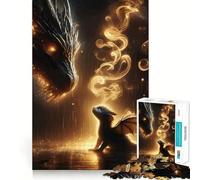 Tairn And Andarna Jigsaw Puzzles 1000 Pieces for Adults Memory Boost Warm Time Image Assembly Fine Art Piece (38x52cm)