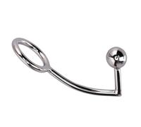 Taisei BDSM Butt Plug Anal Plug buttpluck with Penis Ring Cock Ring Metal Anal Hook Anal Hook Anal Plug Anal Ball SM Bondage asslock Dilator Butt Plug Anal Toy for Men Women(Ø45mm)
