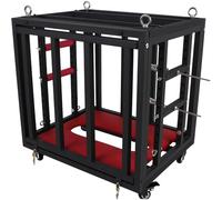 Taisei BDSM Dog cage Training Sex cage Posing Fixed with Handcuffs Ankle Cuffs Metal Bondage Game Restraint Frame SM Sex Toy for Men and Women