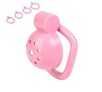 Taisei SM Chastity Cage Bondage Penis Cage Male with 5 Ring Set + Metal Urethral Plug Men SM Chastity Belt Chastity Cock Cage Chastity Cage Sex Toy for Men(Set)