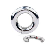Taisei SM Stainless Steel Ball Stretcher Cock Rings Cock Lock 5 Sizes Testicle Stretcher Cock Ring Testicle Ring Metal Scrotum Pendant Cock Rings Sex Toy for Men(Ø45mm)