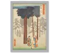Taisha, Depiction of Hotohoto Izumo Province Utagawa Hiroshige Japan Woodblock Artwork Framed Wall Art Print A4 Artery8 Light Grey One Size