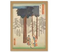 Artery8 Taisha, Depiction of Hotohoto Izumo Province Utagawa Hiroshige Japanese Woodblock Artwork Framed Wall Art Print A4