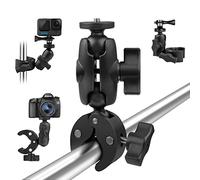 Taisioner Camera Super Clamp Mount Double Ball Head Adapter Compatible with GoPro AKASO DJI Action DSLR Digital Camera Monitor/LED Lights/Ronin-M/Ronin MX/Freefly MOVI Accessories