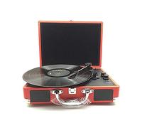 TAISK Portable Vinyl Records with Built in Stereo Speakers,Record Player Bluetooth Turntable Vinyl Player, Black, Free Size Recorder Every Family