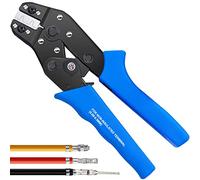 Taiss JST Crimping Tool,Dupont Crimping Tool,JST Crimping Tool Set,Dupont Crimper,Ratcheting Wire Crimper for JST Connector XH 2.54mm,PH2.0,D-sub Terminals,(0.08-0.5mm² 28-20AWG)