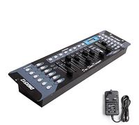 Taitus DMX Controller, 192CH Stage Lighting Console, 240 Scenes, Black Plastic, For DJ, Concert, Party, Christmas, Halloween