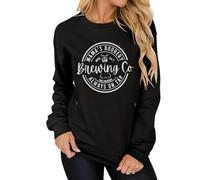 TAIUICY Women Maternity Nursing Sweatshirt Comfort Friendly Zip Breastfeeding Pullover Mama's Boobery Always on Tap Sweater