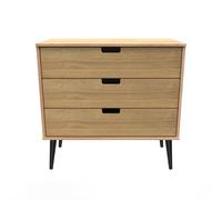 Taiwan 3 Drawer Chest (Ready Assembled) Ready Assembled 2 U Light Oak One Size