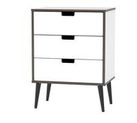 Taiwan 3 Drawer Chest (Ready Assembled) Ready Assembled 2 U White One Size