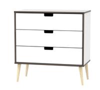 Taiwan 3 Drawer Chest (Ready Assembled) Ready Assembled 2 U White One Size