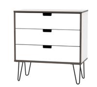 Taiwan 3 Drawer Chest (Ready Assembled) Ready Assembled 2 U White One Size