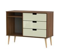 Taiwan 3 Drawer TV Unit (Ready Assembled) Ready Assembled 2 U Cream One Size