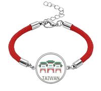 Taiwan Attractions Confucius Temple Travel Lucky Red String Bracelet Rope Bracelet Handmade