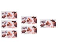 Taiwan Dessert Cacao Flavour Mochi, 8 Pieces, 80g,The delicate rice flour outer layer provides a satisfyingly chewy bite, Pack of 5