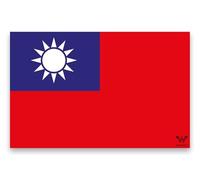 Taiwan Flag Sticker 8.5 x 5.5 cm for Car & Motorhome - Country Flag - All Countries Available