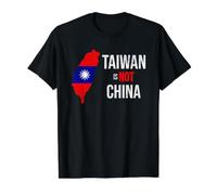 Taiwan is NOT China Freedom Democracy Independence Value Graphic T-Shirt, Men, Black, M
