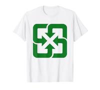 Taiwan Recycling Logo Earth Day Recycle Ecology Environment Value Graphic T-Shirt, Men, White, S