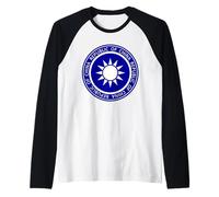 Taiwan Republic of China Sun Symbol Flag Seal Raglan Baseball Tee