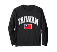 Taiwan Taiwanese Flag Graphic Long Sleeve T-Shirt