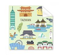 Taiwan Travel China Confucius Temple Glasses Cloth Cleaning Cloth Gift Phone Screen Cleaner 5pcs