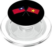 Taiwan Vietnam Crossed Flags Taiwanese Vietnamese PopSockets PopGrip for MagSafe
