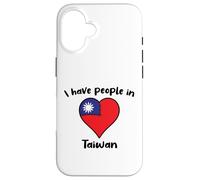 Taiwanese Flag Heart I Have People In Taiwan Case for iPhone 16