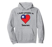 Taiwanese Flag Heart I Have People In Taiwan Pullover Hoodie