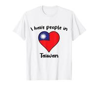 Taiwanese Flag Heart I Have People in Taiwan T-Shirt