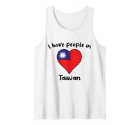 Taiwanese Flag Heart I Have People in Taiwan Tank Top