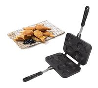 Taiyaki Fish Shape Cake Pan, Fish Shaped Cake Maker Aluminum Alloy Non Stick Taiyaki Double Baking Pan, Waffle Baking Mold for Home DIY Cooking Party Dessert
