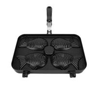 Taiyaki Fish Shaped Cake Pan Non Stick Double Plate Design with Fast Heat Conduction