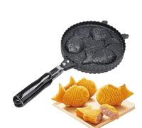 Taiyaki Fish Waffle Maker,Japanese Snacks Kitchen Tool - Taiyaki Mold Fish Waffle Pan | for Night Market Breakfast Beginners Professionals Housewife Japanese Culture