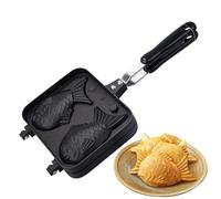 Taiyaki Fish Waffle Maker Machine - Japanese Fish Shaped Waffle Pan,Home Cooking Fish-shaped Hot Cake Maker Red Bean Paste, Chocolate, Tuna, Jam, Butter