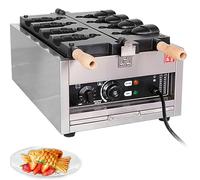 Taiyaki Machine, Nonstick Fish Shaped Waffle Cake Maker, Adjustable Temperature 50-300°C, Perfect for Breakfast and Brunch, Makes Multiple Taiyaki Per Batch