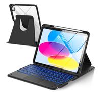 TaIYanG for iPad Keyboard Case A16 11th/10th Gen, 7 Color Backlit Keyboard