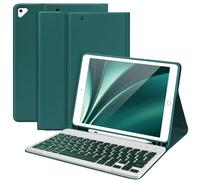 TaIYanG Keyboard Case for iPad 9th 8th 7th Generation,Smart Detachable Bluetooth Keyboard for iPad Air 3rd Gen/iPad Pro 10.5"/iPad 10.2” Case with Pencil Holder, Auto Wake/Sleep Function, Dark Green