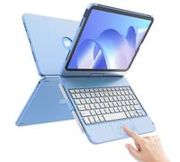 TaIYanG Touch iPad A16 11th/10th Gen Case with Keyboard, 360° Rotatable