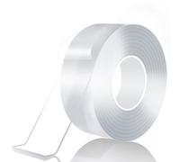 Taiyeestar 5m clear strong Double Sided Tape Heavy Duty, Double-Self Adhesive Tape Transparent, Removable Non-Marking, Nano Tape for Carpet/Kitchen/Home/Wall - 30mm Wide