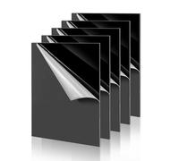 Taiyeestar Pack of 5 A4 Black Acrylic Plates, 2 mm Thick, 29.7 x 21 cm