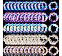 Taiyin 100 Pieces LED Feather Crown Headband Light up Bulk Hair Accessories Luminous Flashing Decor Feather Headband Adjustable Light up Headband Festival Feather Wreath for Women