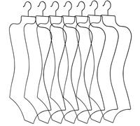 Taiyin 16 Pcs Body Shape Bikini Hanger Wire Lingerie Hangers for Display Swimsuit Bathing Suit Swimwear Clothes Coat Slip Dress (Black)