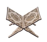 TAIYOU Foldable Wooden Book Stand Open Book Display Stand Quran Folding Bookrest Wooden Holy Book Stand Rustic Recipe Holder for Cookery Books, Recipe Books Textbooks Bibles Koran Magazine 25 x 17 cm
